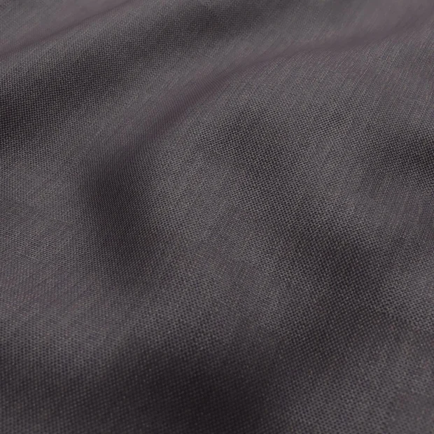 Photo of the fabric Re-Juvenate Charcoal swatch by FR-One. Use for Curtains. Style of Dim Out, Plain