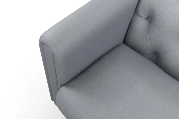 Photo of the fabric Soho Chrome swatch by James Dunlop. Use for Curtains, Upholstery, Accessory. Style of Plain, Texture