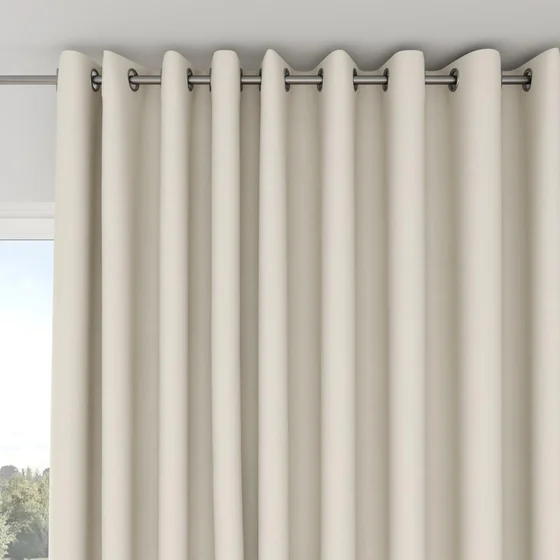 Photo of the fabric Eternal Oyster swatch by Mokum. Use for Curtains, Upholstery, Accessory. Style of Plain, Texture
