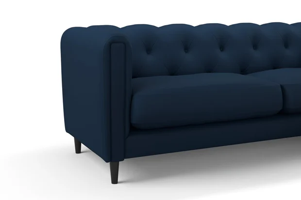 Photo of the fabric Supervio Abyss swatch by James Dunlop FibreGuard. Use for Upholstery, Accessory, Top of Bed. Style of Plain, Velvet