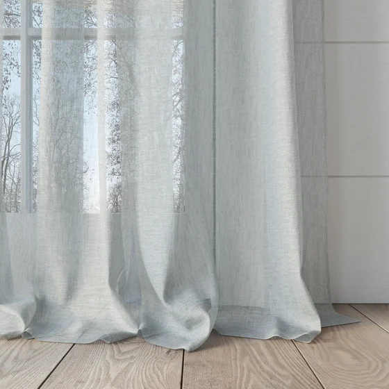 Photo of the fabric Shoji Celadon swatch by Mokum. Use for Sheer Curtains. Style of Plain, Sheer