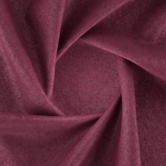 Photo of the fabric Drama Plum swatch by Zepel FibreGuard. Use for Curtains, Upholstery, Accessory, Top of Bed. Style of Chenille, Plain