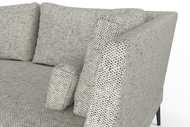 Photo of the fabric Strata Terrazzo swatch by Mokum. Use for Upholstery, Accessory. Style of Plain, Texture