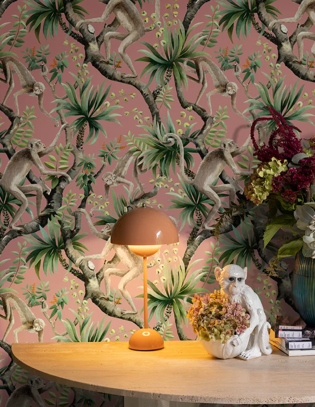 Catherine Martin by Mokum Monkey Business Wallpaper Midnight