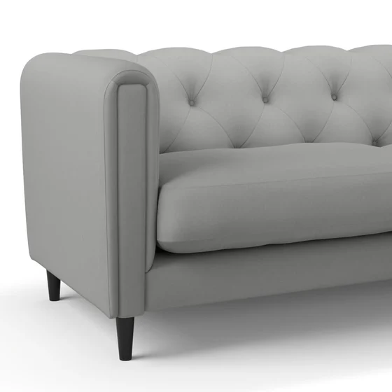 Photo of the fabric Supervio Sterling swatch by James Dunlop FibreGuard. Use for Upholstery, Accessory, Top of Bed. Style of Plain, Velvet