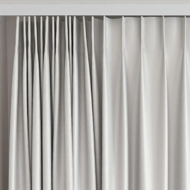 Photo of the fabric Stallion 2 UC Moonstone swatch by James Dunlop Essentials. Use for Curtains, Accessory. Style of Plain, Texture