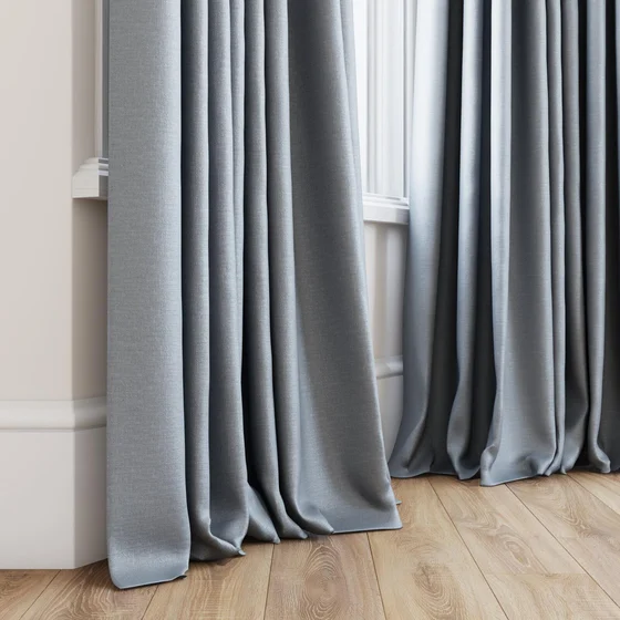 Photo of the fabric Soho Chrome swatch by James Dunlop. Use for Curtains, Upholstery, Accessory. Style of Plain, Texture