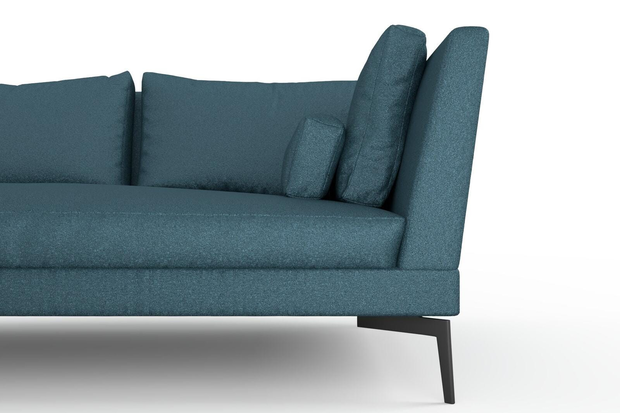 Photo of the fabric Mahana Lagoon swatch by Mokum. Use for Upholstery, Accessory. Style of Plain, Taffeta