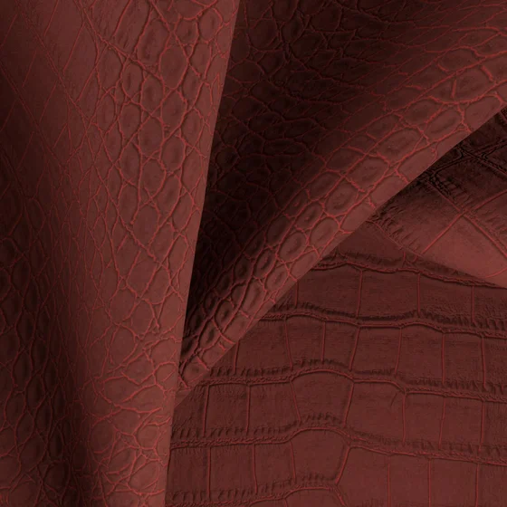 Photo of the fabric Knack Brick swatch by Zepel. Use for Upholstery. Style of Animals And Birds, Leather And Vinyl