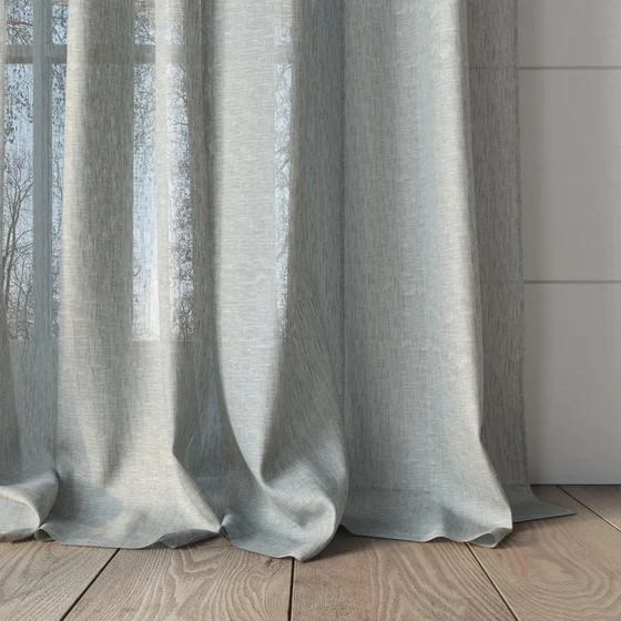Photo of the fabric Laconia Air Lichen swatch by James Dunlop. Use for Sheer Curtains. Style of Plain, Sheer