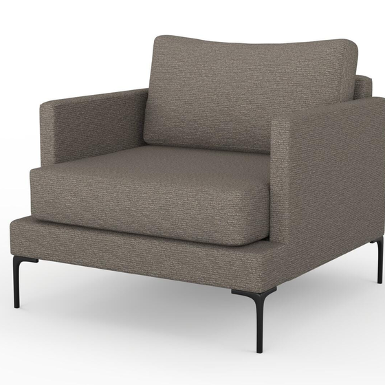 Photo of the fabric Grain Coffee swatch by Mokum. Use for Upholstery, Accessory, Top of Bed. Style of Plain, Texture