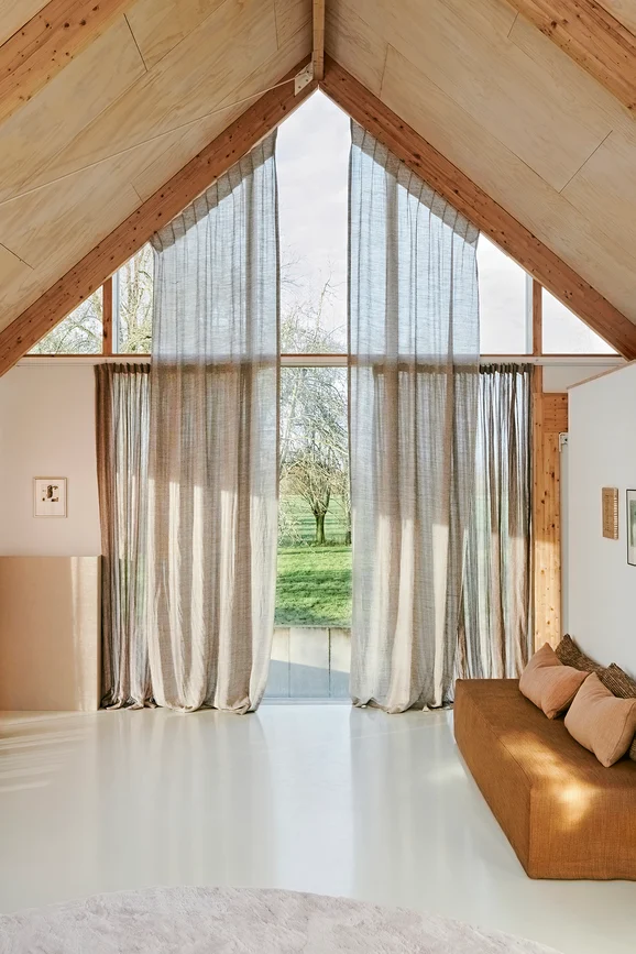 Photo of the fabric Gallardo YP22003 in situ by Designs Of The Time. Use for Curtains. Style of Stripe