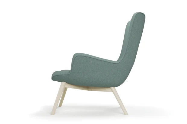 Photo of the fabric Panier Teal swatch by James Dunlop. Use for Upholstery, Accessory. Style of Plain, Texture