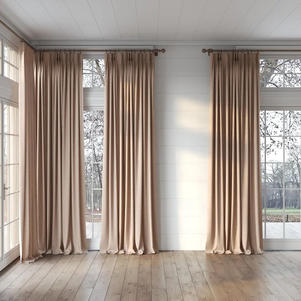 Photo of the fabric Chatham Rust swatch by James Dunlop Essentials. Use for Curtains. Style of Plain, Texture