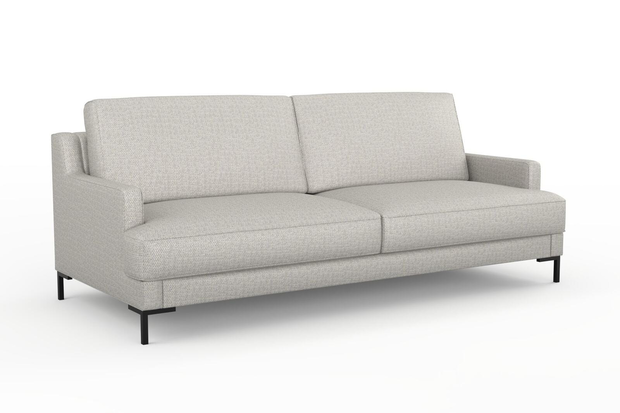 Photo of the fabric Strata Silver swatch by Mokum. Use for Upholstery, Accessory. Style of Plain, Texture