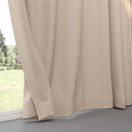Photo of the fabric Cestino Clay swatch by Mokum. Use for Curtains. Style of Plain, Texture