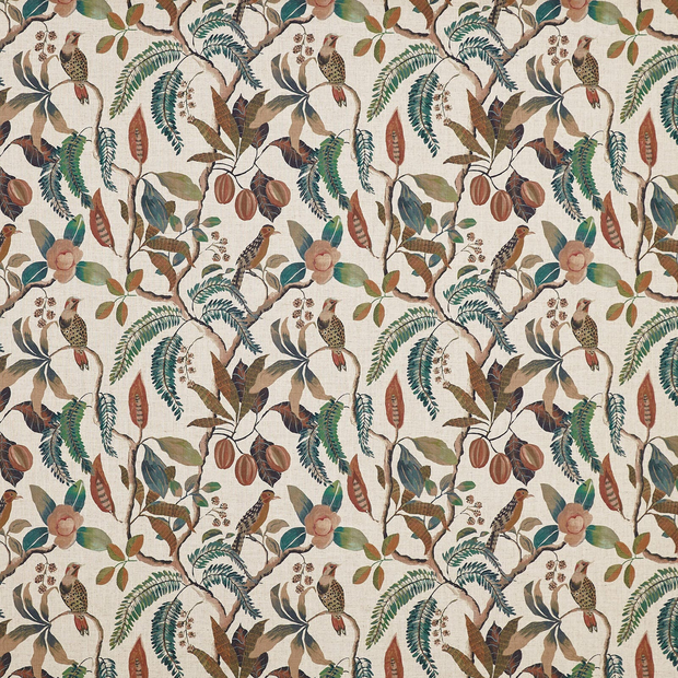 Photo of the fabric Banyu 8827 126 swatch by Prestigious. Use for Curtains, Upholstery, Accessory. Style of Floral And Botannical, Print