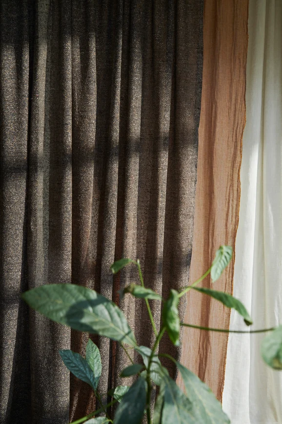 Photo of the fabric Arima YP20009 in situ by Designs Of The Time. Use for Curtains. Style of Plain