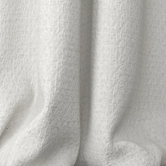 Photo of the fabric Origami Mist swatch by Mokum. Use for Sheer Curtains. Style of Plain, Sheer