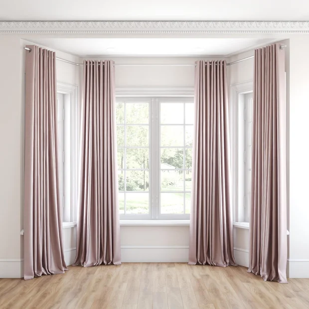 Photo of the fabric Luxe Orchid swatch by James Dunlop Essentials. Use for Curtains, Accessory, Top of Bed. Style of Plain, Texture