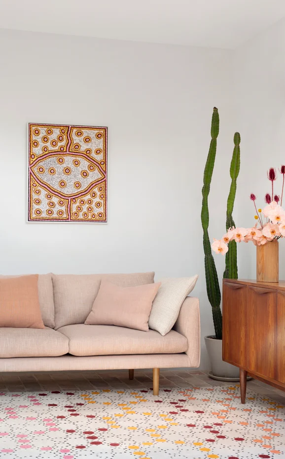 Photo of the fabric Sahel Burnt Orange in situ by Mokum. Use for Upholstery, Accessory. Style of Plain, Texture