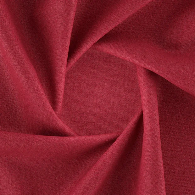 Photo of the fabric Devon Raspberry swatch by Zepel. Use for Upholstery, Accessory, Top of Bed. Style of Plain, Texture