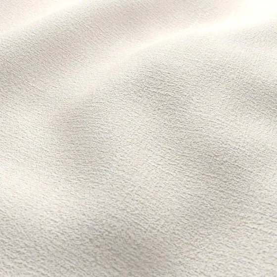Photo of the fabric Cavalry Snow swatch by Zepel FibreGuard. Use for Curtains, Upholstery, Accessory, Top of Bed. Style of Chenille, Plain