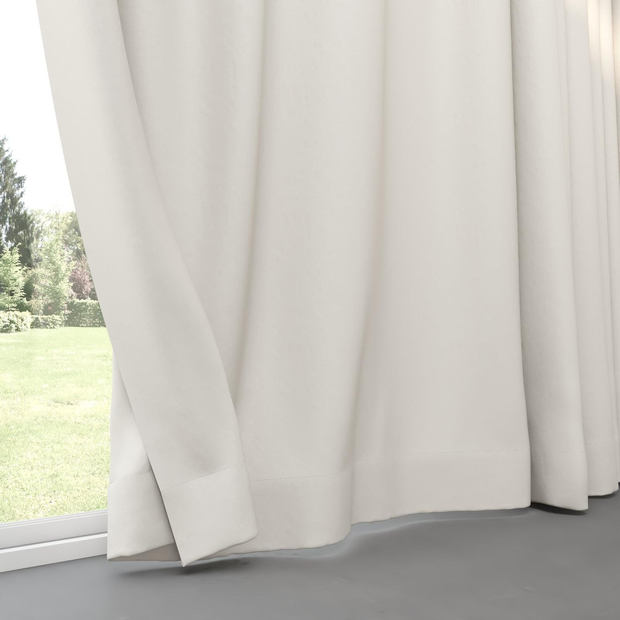 Photo of the fabric Satori Stonewash Oyster swatch by Mokum. Use for Curtains, Upholstery Light Duty, Accessory, Top of Bed. Style of Plain, Texture