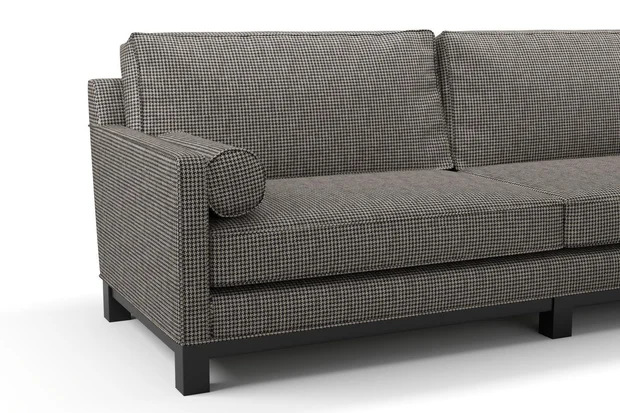 Photo of the fabric Heritage Carbon swatch by James Dunlop. Use for Upholstery, Accessory. Style of Traditional