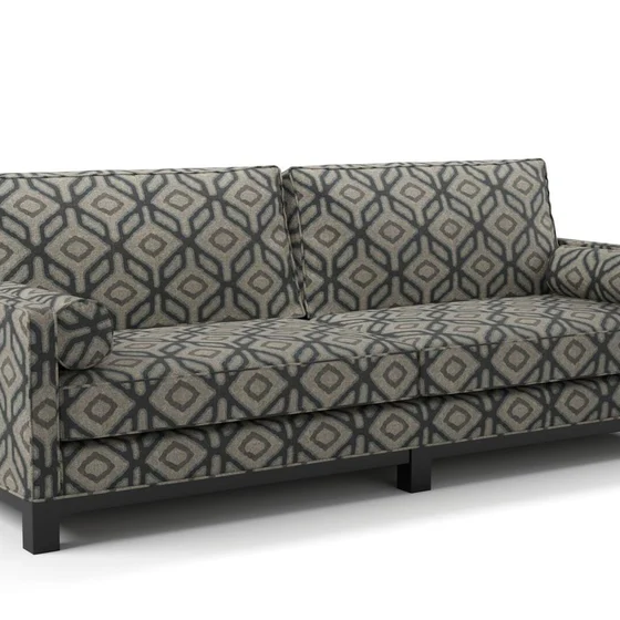 Photo of the fabric Enhance Ink swatch by James Dunlop. Use for Upholstery, Accessory. Style of Geometric, Print