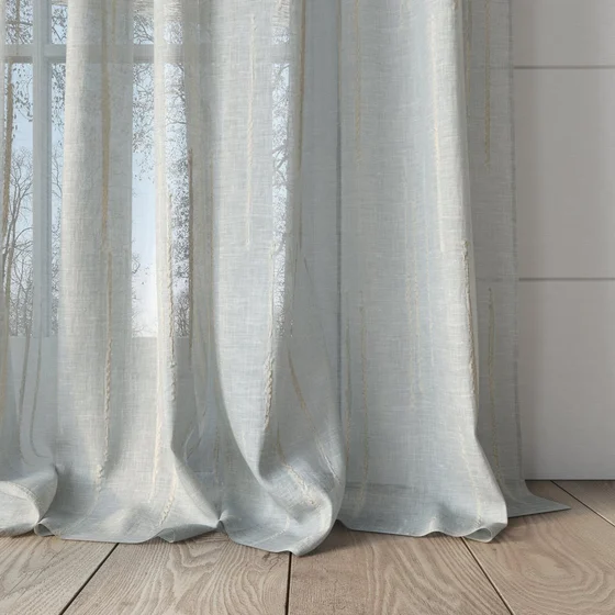 Photo of the fabric Tidal Spring swatch by James Dunlop. Use for Sheer Curtains. Style of Plain, Sheer
