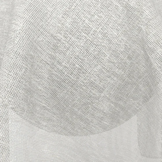 Photo of the fabric Savona Pure swatch by Zepel. Use for Sheer Curtains. Style of Floral And Botannical, Sheer