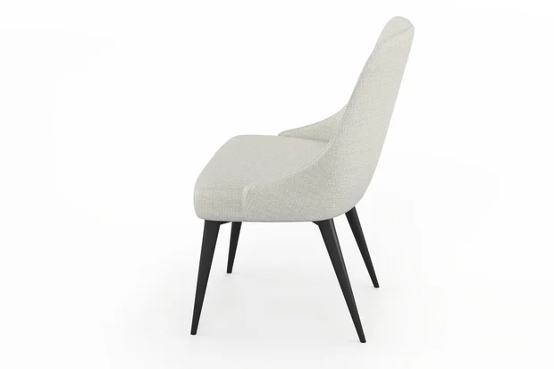 Photo of the fabric Grounded Oyster swatch by James Dunlop. Use for Upholstery, Accessory. Style of Plain, Texture