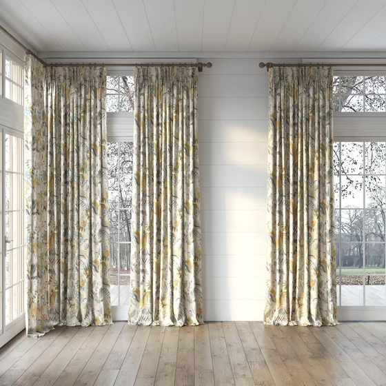 Photo of the fabric Charleston Meadow swatch by James Dunlop. Use for Curtains, Accessory. Style of Floral And Botannical