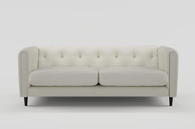 Photo of the fabric Stretch Ivory swatch by James Dunlop FibreGuard. Use for Upholstery, Accessory. Style of Plain, Texture