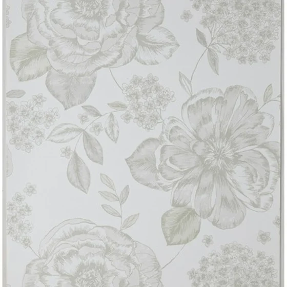 Photo of the fabric Mirella Wallpaper Chalk swatch by James Dunlop Indent. Use for Wall Covering
