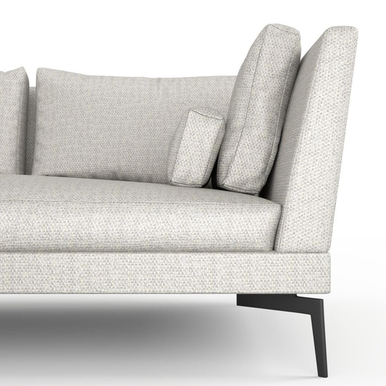 Photo of the fabric Strata Silver swatch by Mokum. Use for Upholstery, Accessory. Style of Plain, Texture