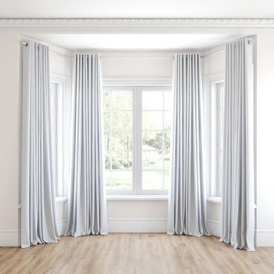 Photo of the fabric Oakley FR Whitewash swatch by James Dunlop. Use for Curtains. Style of Plain, Texture