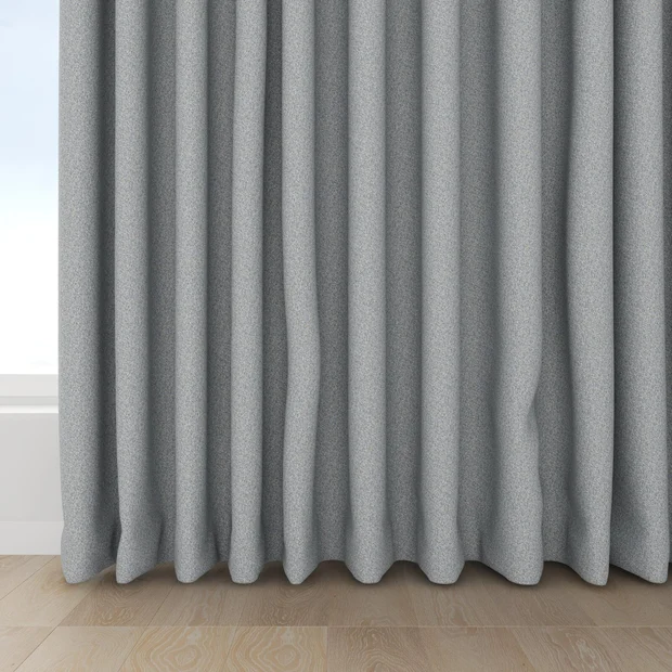 Photo of the fabric Bora Bora Glacier swatch by Mokum FibreGuard. Use for Curtains, Upholstery, Accessory. Style of Plain, Texture