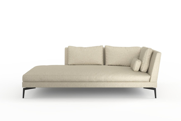 Photo of the fabric Grain Beige swatch by Mokum. Use for Upholstery, Accessory, Top of Bed. Style of Plain, Texture