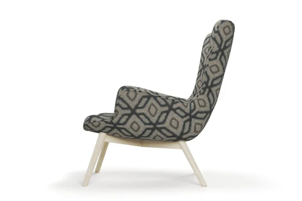 Photo of the fabric Enhance Ink swatch by James Dunlop. Use for Upholstery, Accessory. Style of Geometric, Print
