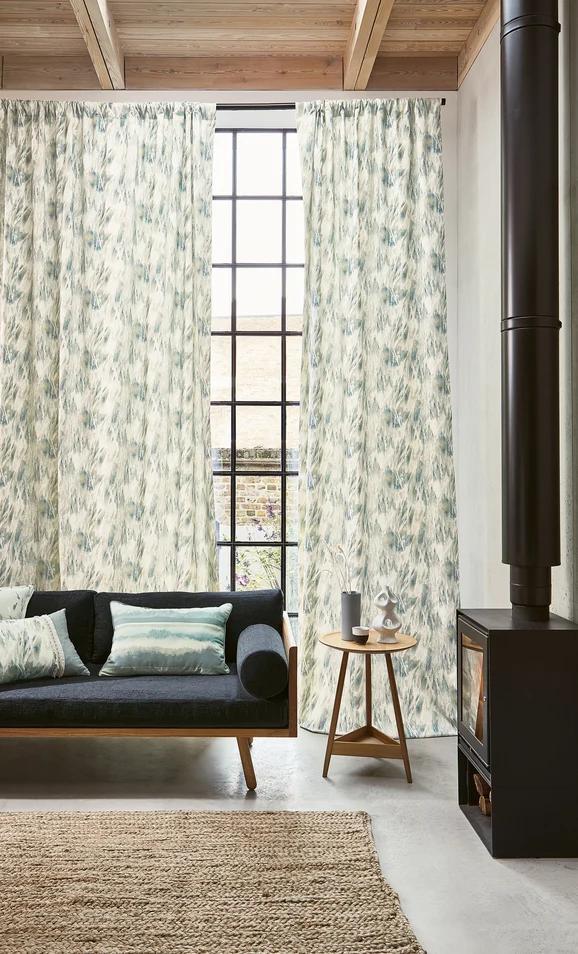 Photo of the fabric Brome V3410 04 in situ by Villa Nova. Use for Curtains, Upholstery, Accessory. Style of Abstract