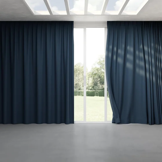 Photo of the fabric Satori Stonewash Ink swatch by Mokum. Use for Curtains, Upholstery Light Duty, Accessory, Top of Bed. Style of Plain, Texture