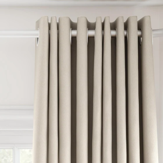 Photo of the fabric Oakley FR Linen swatch by James Dunlop. Use for Curtains. Style of Plain, Texture