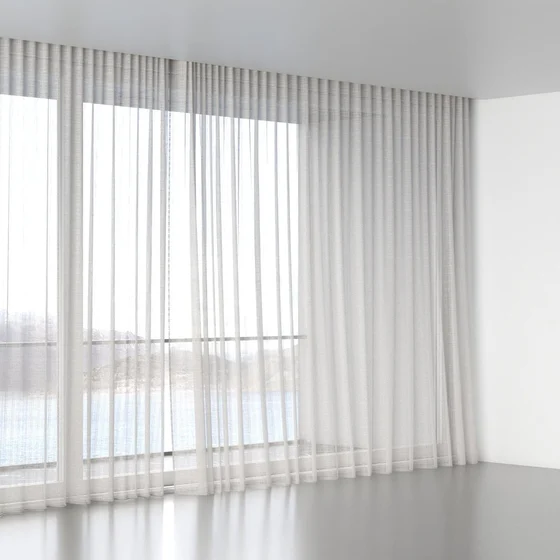 Photo of the fabric Scandinese Sand swatch by James Dunlop. Use for Sheer Curtains. Style of Plain, Sheer