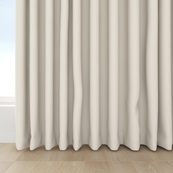 Photo of the fabric Satori Stonewash Oyster swatch by Mokum. Use for Curtains, Upholstery Light Duty, Accessory, Top of Bed. Style of Plain, Texture