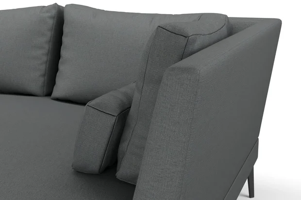 Photo of the fabric Eternal Smoke swatch by Mokum. Use for Curtains, Upholstery, Accessory. Style of Plain, Texture