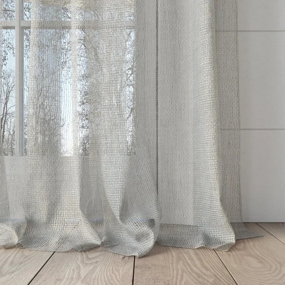 Photo of the fabric Kensho Linen swatch by Mokum. Use for Sheer Curtains. Style of Plain, Sheer