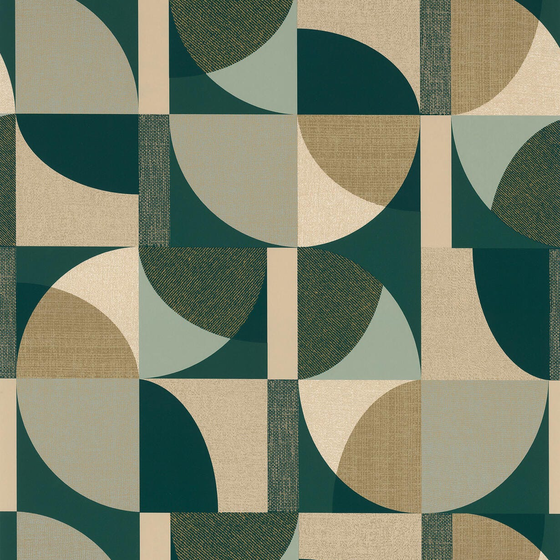 Photo of the fabric Barillet Wp 7626 7626 0916 swatch by Casamance. Use for Wall Covering. Style of Geometric, Print