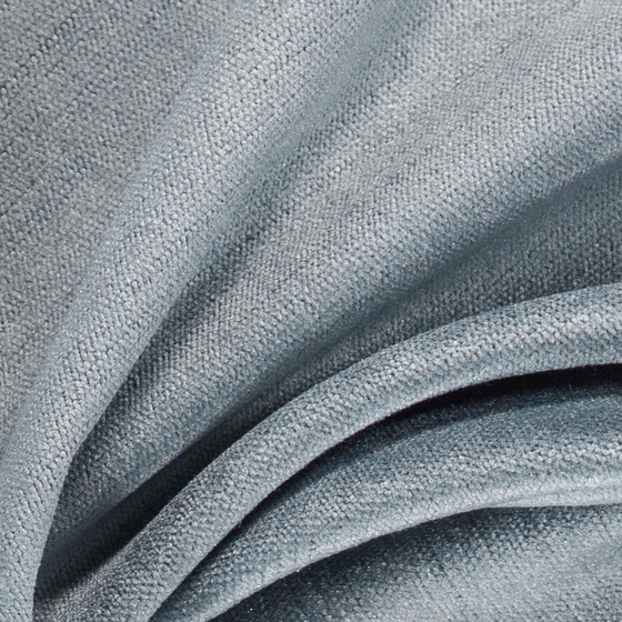 Photo of the fabric Monte Carlo Periwinkle swatch by Zepel. Use for Curtains, Upholstery, Accessory, Top of Bed. Style of Plain, Velvet